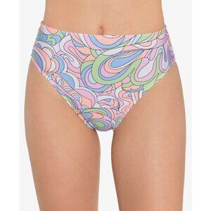 Salt + Cove Juniors' Printed High-Waist Bikini Bottoms Geometric Colorful S